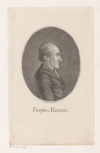 Portret van Adolph, Freiherr Knigge