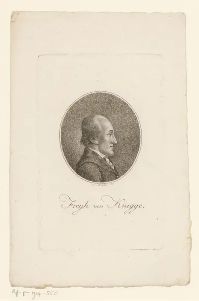 Portret van Adolph, Freyherr von Knigge