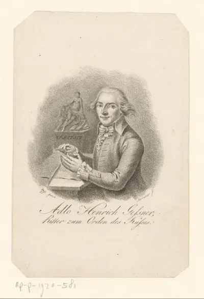 Portret van Adolph Heinrich Meltzer