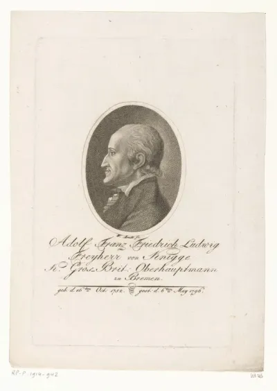 Portret van Adolph Knigge