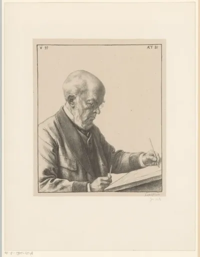 Portret van Adolph Menzel