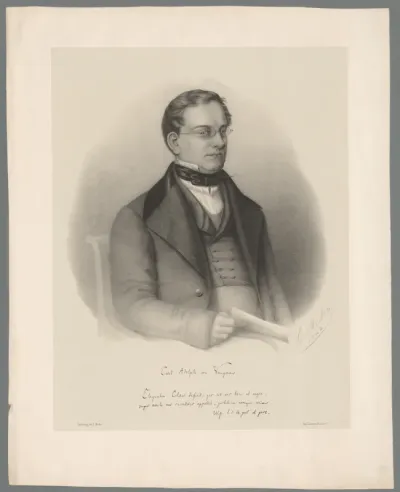 Portret van Adolph von Vangerow
