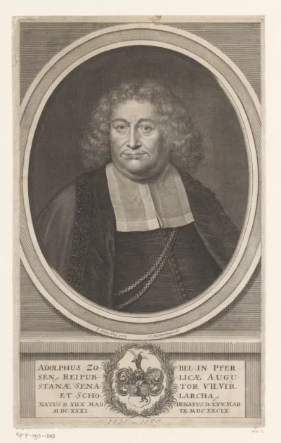 Portret van Adolph Zobel