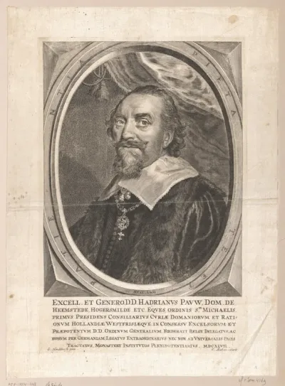 Portret van Adriaen Pauw op 62-jarige leeftijd
