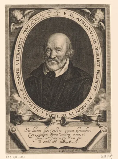 Portret van Adriaen van Oorschot op 80-jarige leeftijd