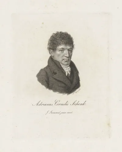 Portret van Adrianus Cornelis Schenk