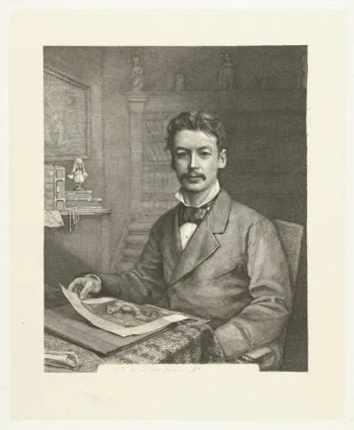 Portret van Adrianus Daniel de Vries Abzn.