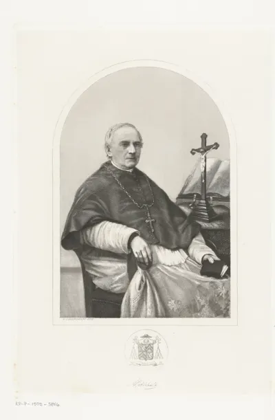 Portret van Adrianus  Godschalk bisschop van Den Bosch