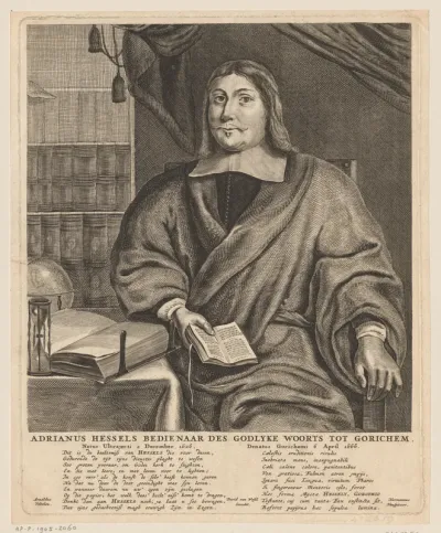 Portret van Adrianus Hessels