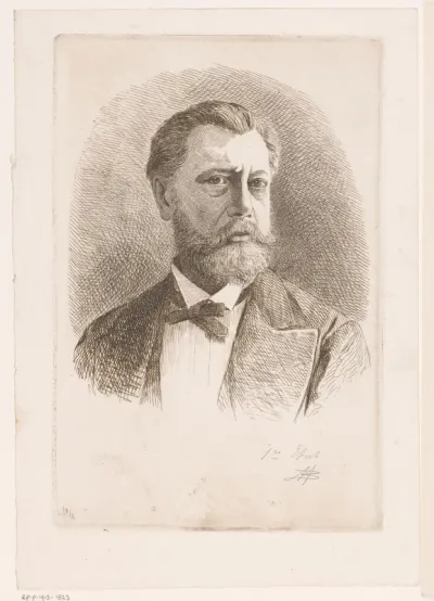 Portret van Adrien Joseph Verhoeven-Ball