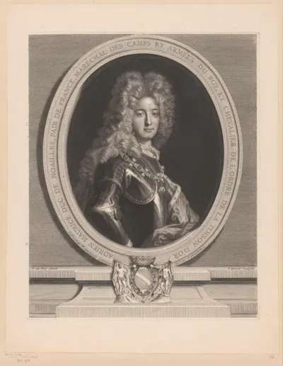 Portret van Adrien Maurice de Noailles