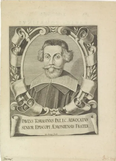 Portret van advocaat Paulus Tomasinus