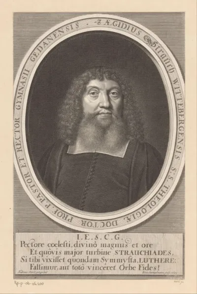 Portret van Aegidius Strauch