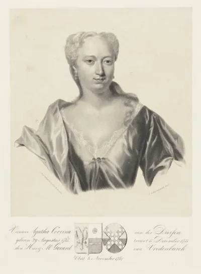 Portret van Agatha Corvina van der Dussen