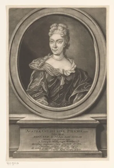 Portret van Agatha Wilhelmina Züllich
