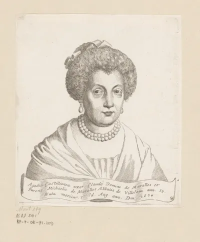 Portret van Agathe de Châtillon