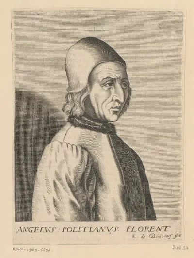 Portret van Agnolo Poliziano