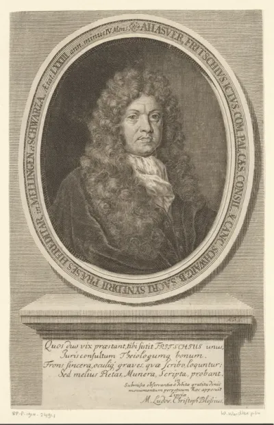 Portret van Ahasver Fritsch