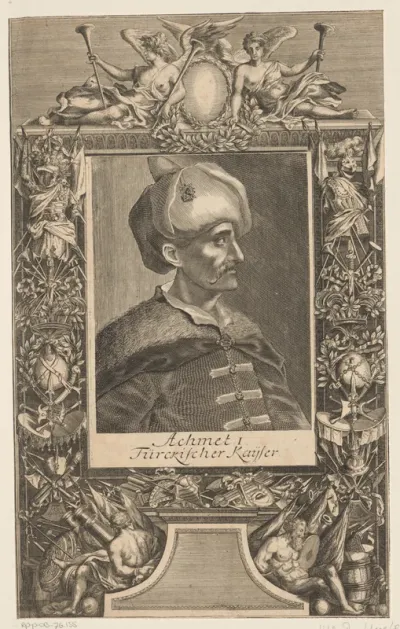 Portret van Ahmed I, sultan van het Ottomaanse Rijk