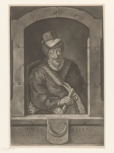 Portret van Ahmed Resmî Efendi