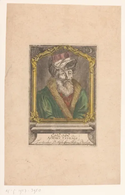 Portret van Ahmed Resmî Efendi