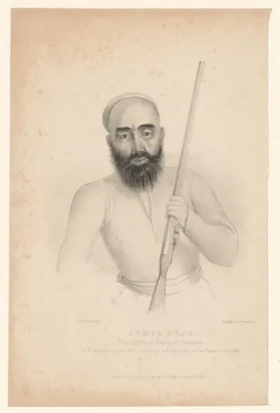 Portret van Ahmed Shah