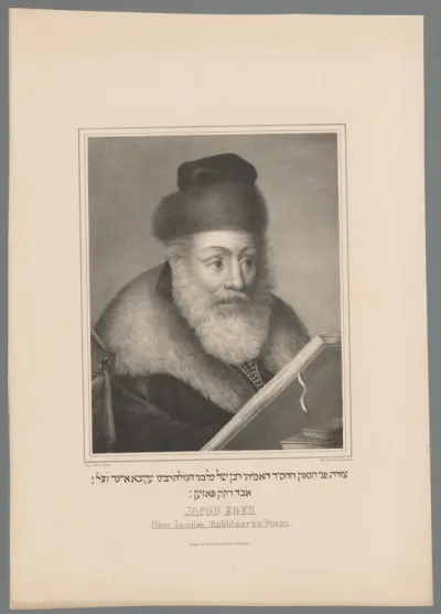 Portret van Akiva Eger