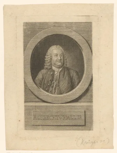 Portret van Albercht Haller