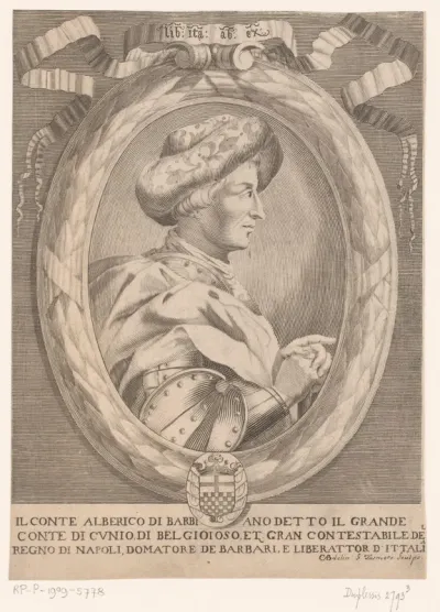 Portret van Alberico da Barbiano