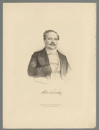 Portret van Albert August Wilhelm Deetz