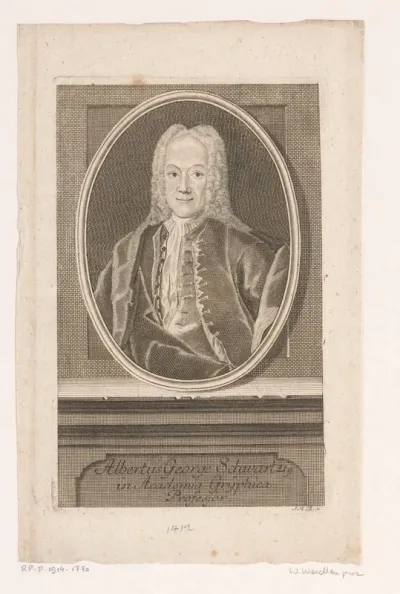 Portret van Albert Georg Schwarz