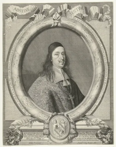 Portret van Albert Sigismund van Beieren, prinsbisschop van Regensburg