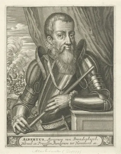 Portret van Albert van Brandenburg