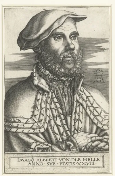 Portret van Albert van der Helle, burgemeester van Soest