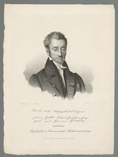 Portret van Albert von Schönburg
