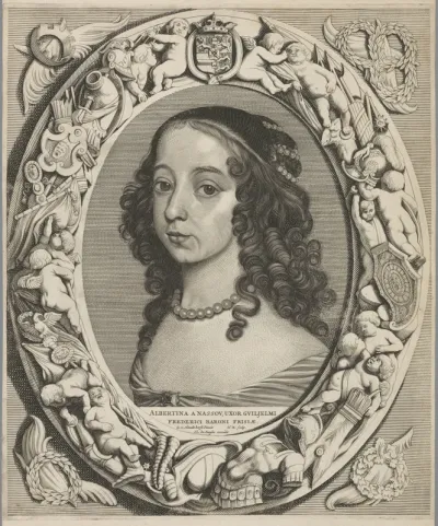 Portret van Albertine Agnes, prinses van Oranje