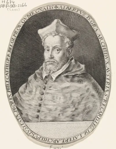 Portret van Albrecht als kardinaal