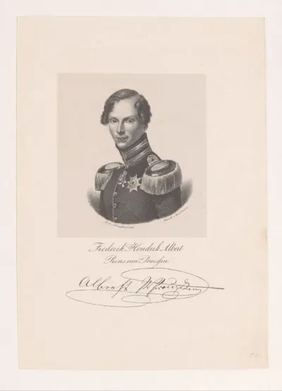 Portret van Albrecht Friedrich Heinrich van Pruisen