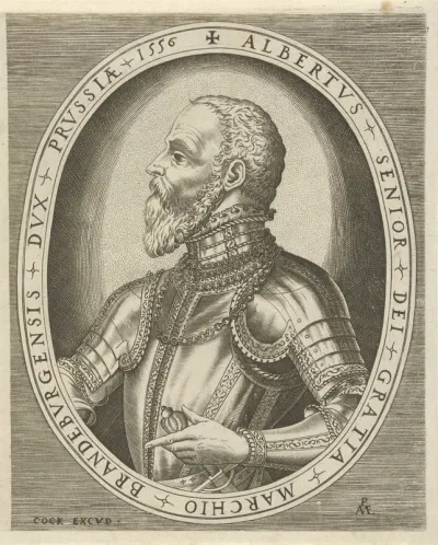 Portret van Albrecht Friedrich, marktgraaf van Brandenburg