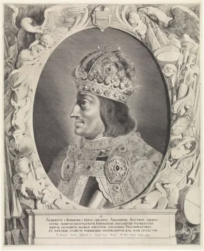 Portret van Albrecht I van Habsburg (Rooms-Duits koning)