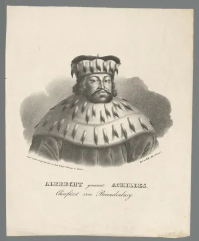 Portret van Albrecht III Achilles keurvorst van Brandenburg