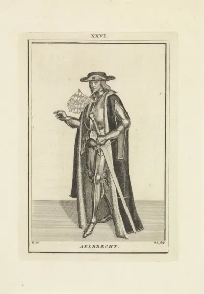Portret van Albrecht van Beieren, graaf van Holland en Henegouwen