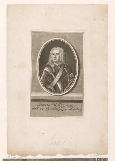 Portret van Albrecht Wolfgang Graf zu Schaumburg-Lippe