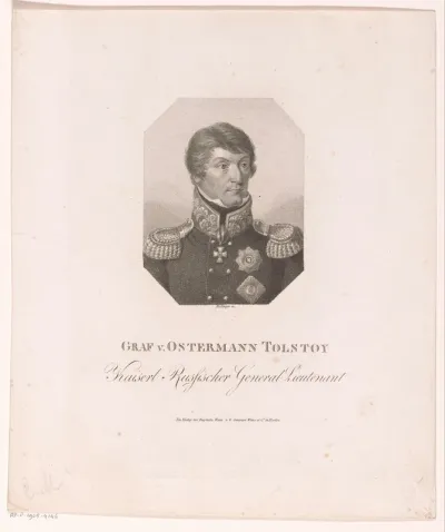 Portret van Aleksandr Iwanowitsch, graaf Ostermann-Tolstoj