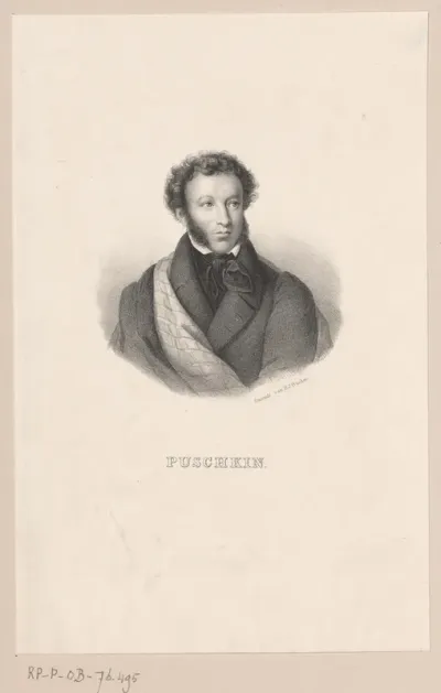 Portret van Aleksandr Sergeevic Puskin