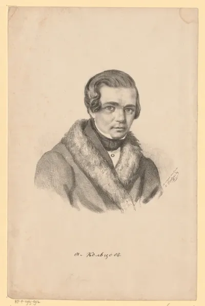 Portret van Aleksej Koltsov