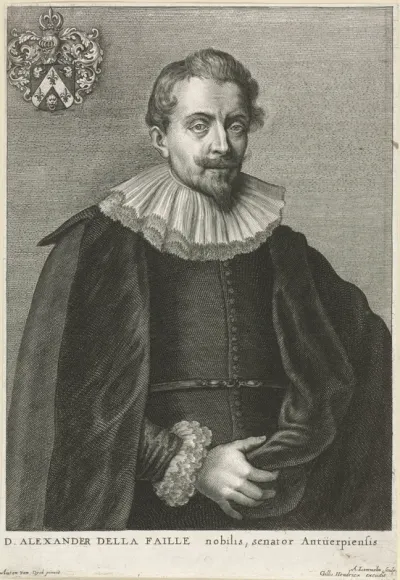 Portret van Alexander de la Faille
