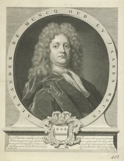 Portret van Alexander de Muncq op 55-jarige leeftijd