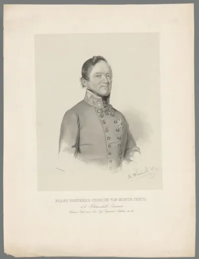 Portret van Alexander Franz Csorich Freiherr von Monte Creto