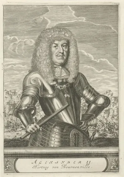 Portret van Alexander Hippolyte II, hertog van Bournonville
